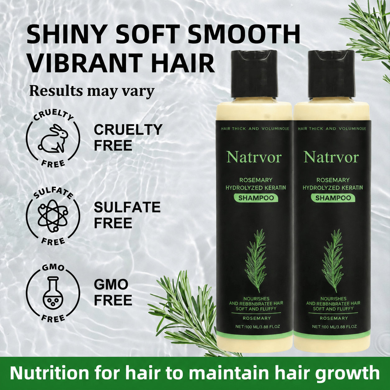 🌱 Organic Rosemary Hair Growth Shampoo