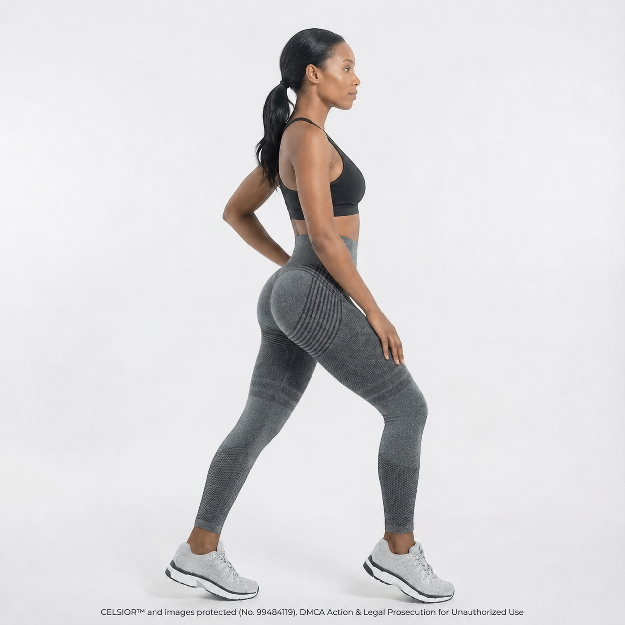 High Waisted And Hip Lifting Yoga Elastic Quick Drying Tight Pants