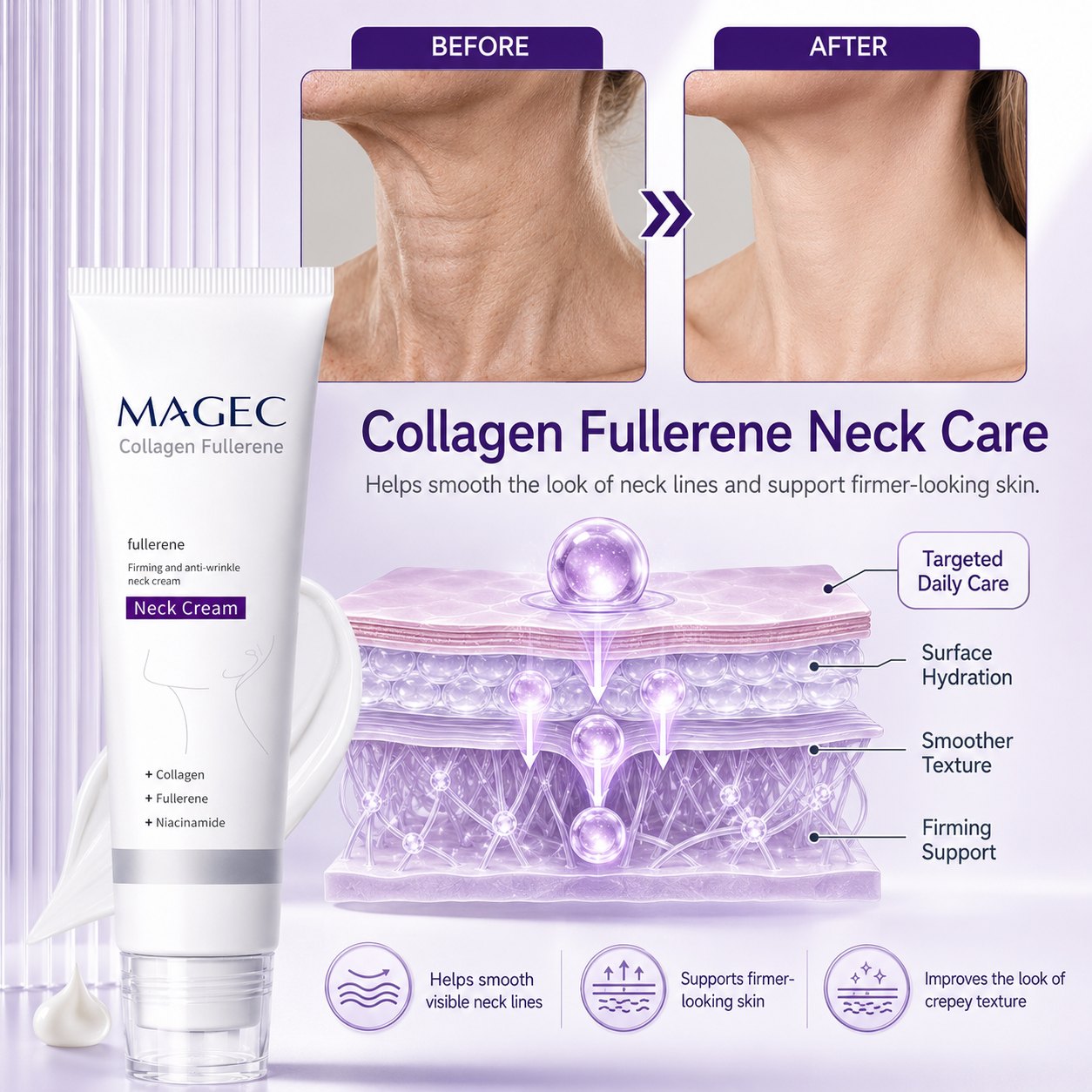 🧠👩‍🔬 MAGEC All-Over Firming Cream – FDA-Compliant Formula For Face, Neck & Body – Smooth, Tighten & Brighten – 70% OFF + 🎁 Free Derma Roller Today