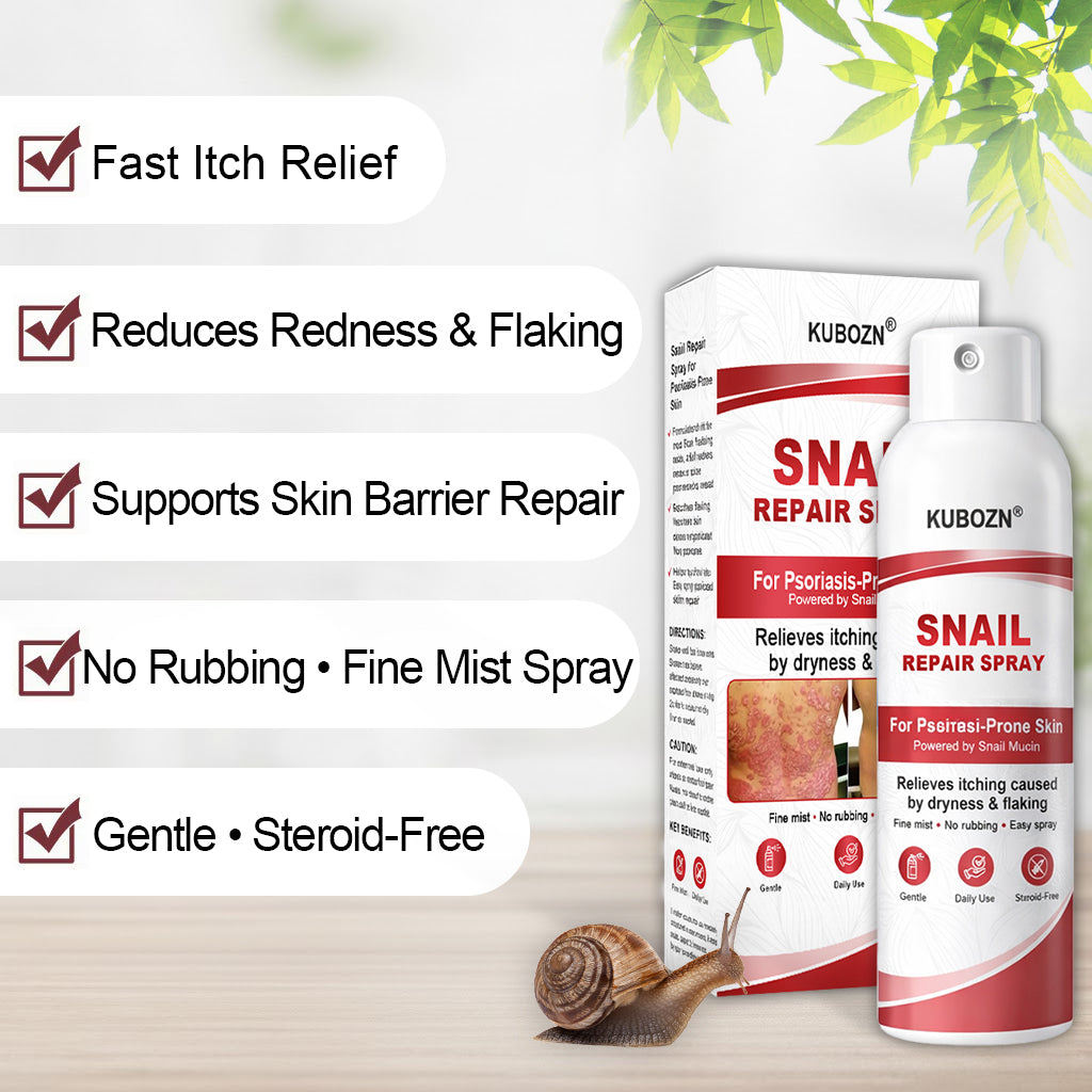 KUBOZN® Snail Repair Spray for Itchy, Flaky Psoriasis Skin