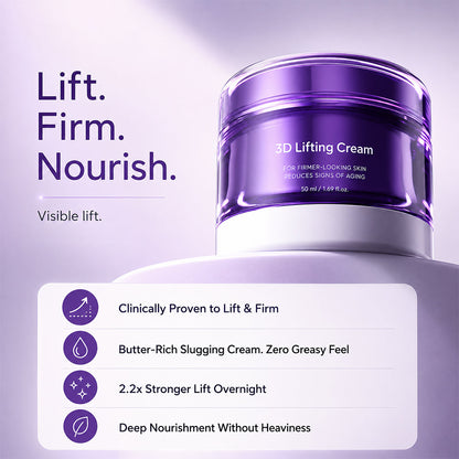 3D Lifting Cream 1.7 fl oz | Advanced Korean Facial Night Cream 2026