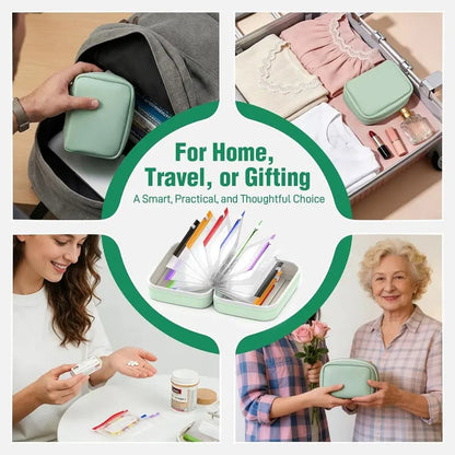 A8 Waterproof Pill Pouch Set – 7 to 14 Days of Meds & Vitamins💧Waterproof & Crush-Resistant Shell