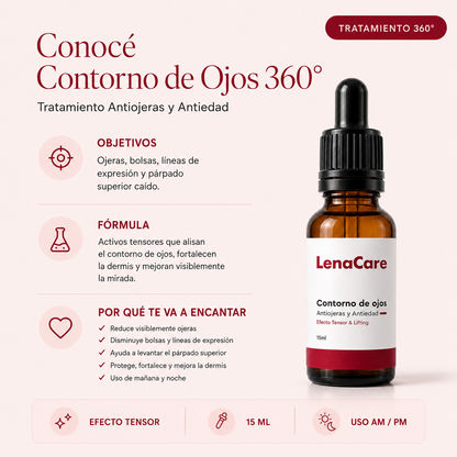 Contorno de Ojos 360™ | Tratamiento Antiojeras y Antiedad