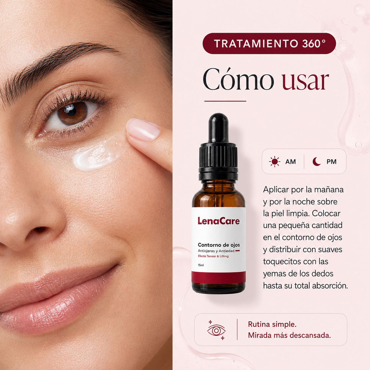 Contorno de Ojos 360™ | Tratamiento Antiojeras y Antiedad