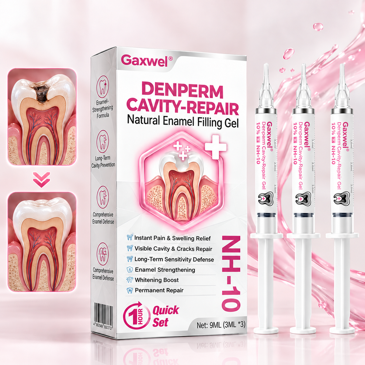 DenPerm Cavity-Repair Natural Enamel Filling Gel