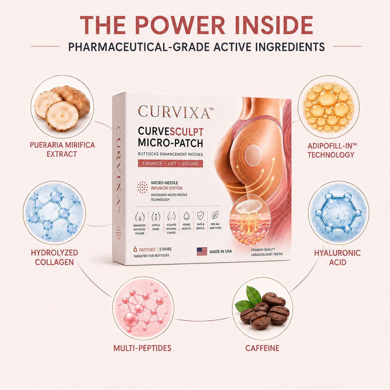 Curvixa™ CurveSculpt Butt Patch – Shape, Firm & Smooth Your Curves