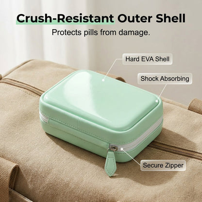 A8 Waterproof Pill Pouch Set – 7 to 14 Days of Meds & Vitamins💧Waterproof & Crush-Resistant Shell