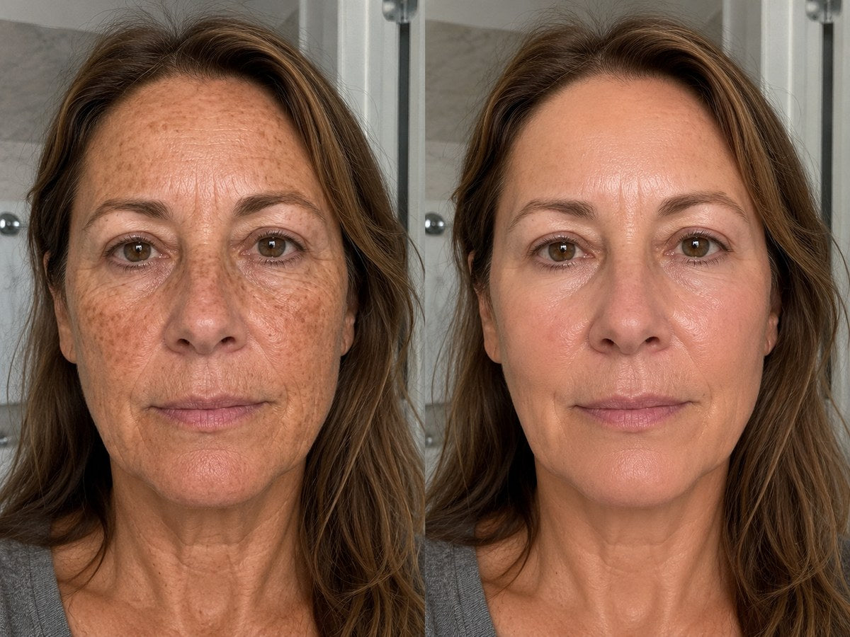 Illustrative radiance before and after comparison